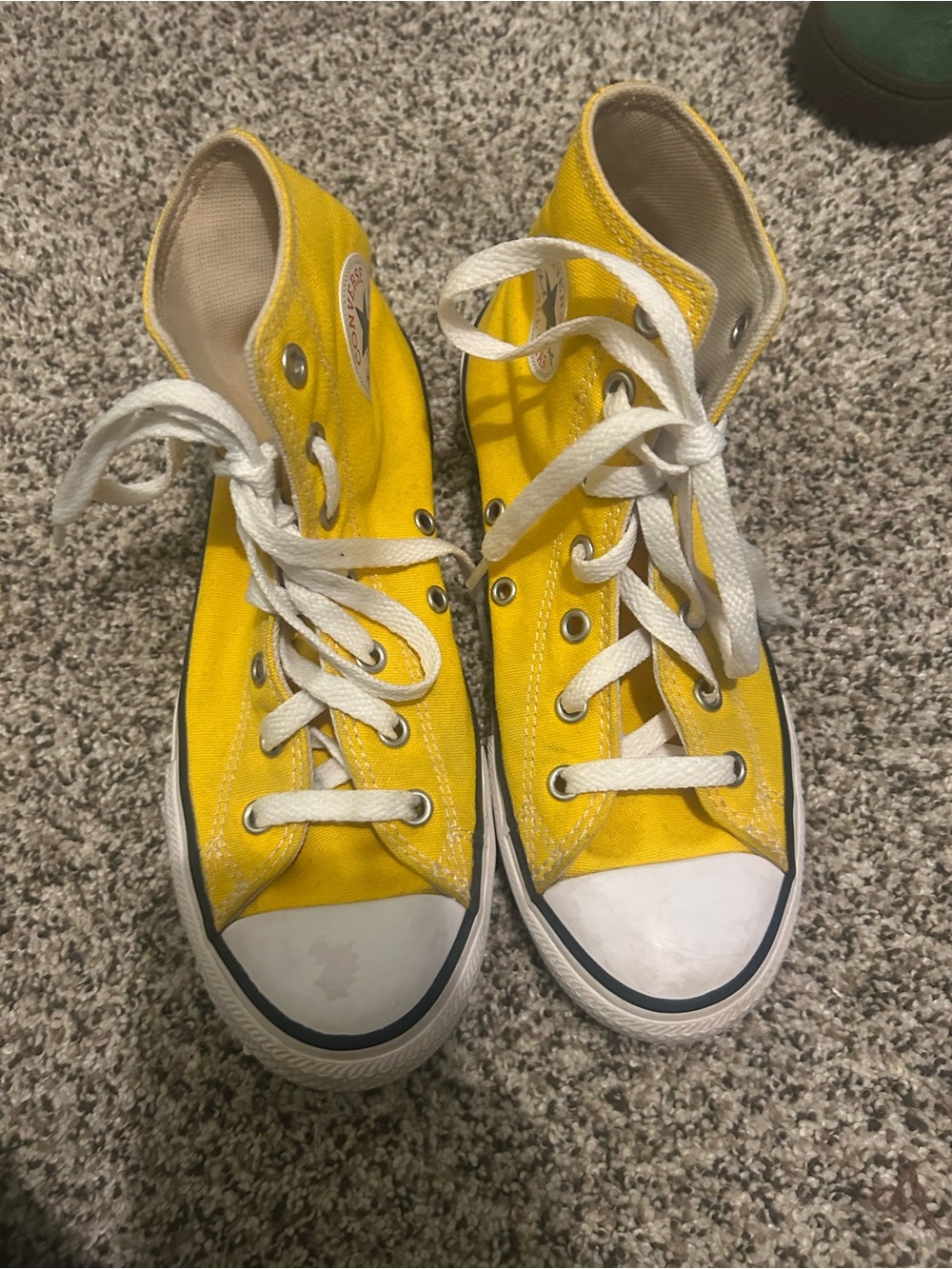 Converse Yellow High-Top Kids Sneakers